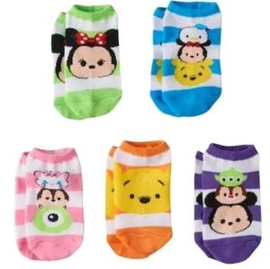 Disney Tsum Tsum 5 pack no show socks
